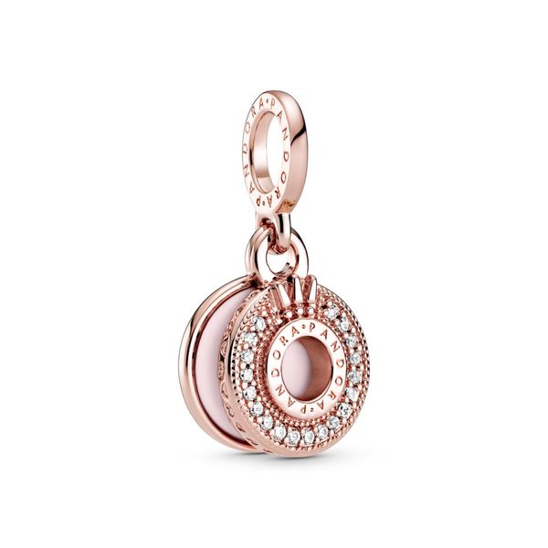 Pandora Signature Rose dangle with clear CZ and enamel Harmony Jewellers Grimsby, ON