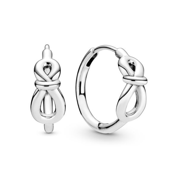 Infinity sterling silver hoop earrings Harmony Jewellers Grimsby, ON