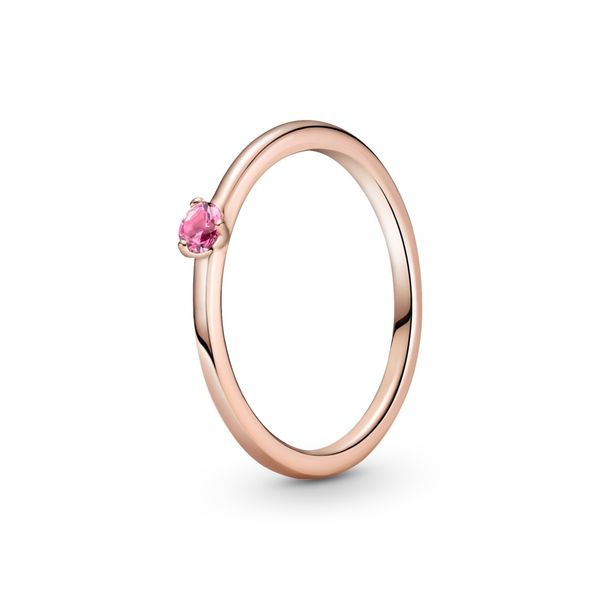 Rose ring with phlox pink crystal Harmony Jewellers Grimsby, ON