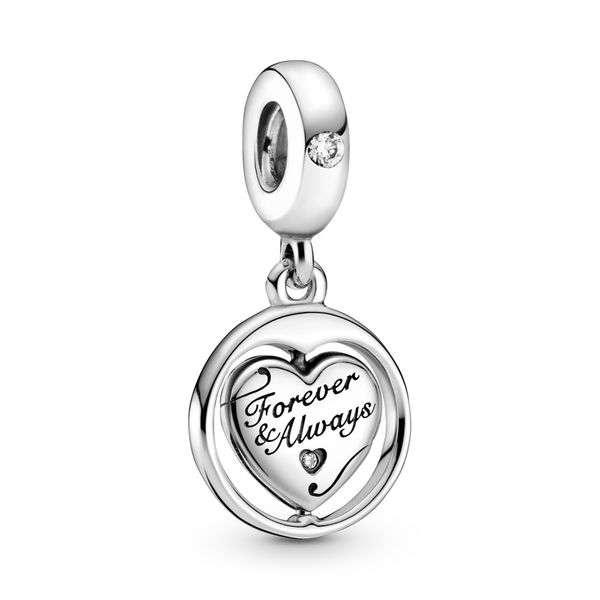 Heart sterling silver spinning dangle Harmony Jewellers Grimsby, ON