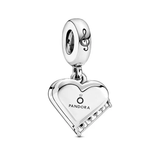 Piano sterling silver dangle with black and white enamel Harmony Jewellers Grimsby, ON