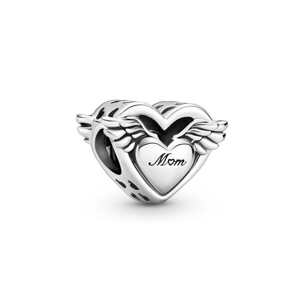 Mom heart with wings sterling silver charm Harmony Jewellers Grimsby, ON