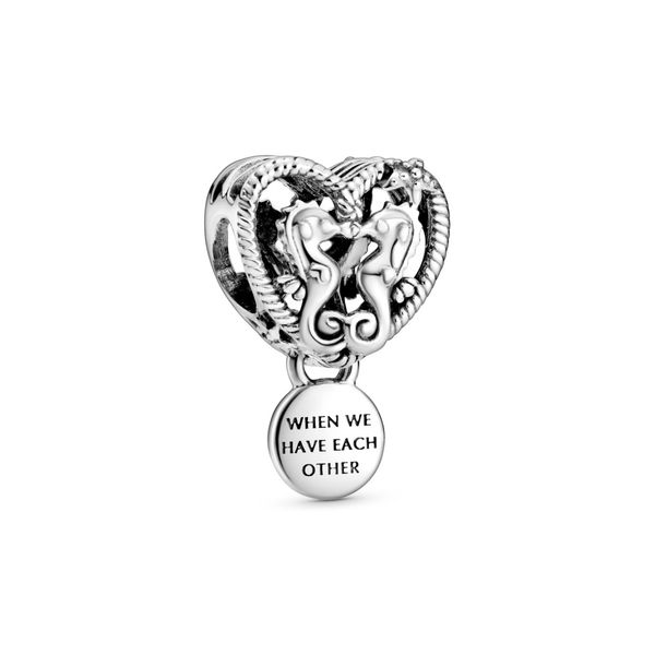 Seahorse heart sterling silver charm Harmony Jewellers Grimsby, ON