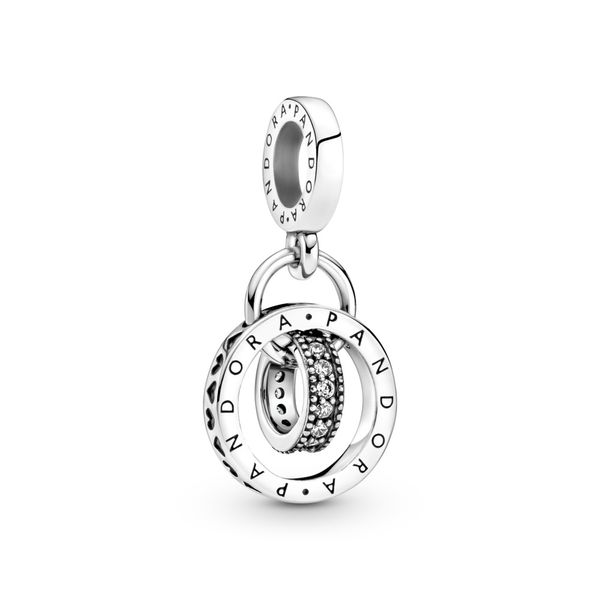 Pandora logo sterling silver dangle with CZ Harmony Jewellers Grimsby, ON