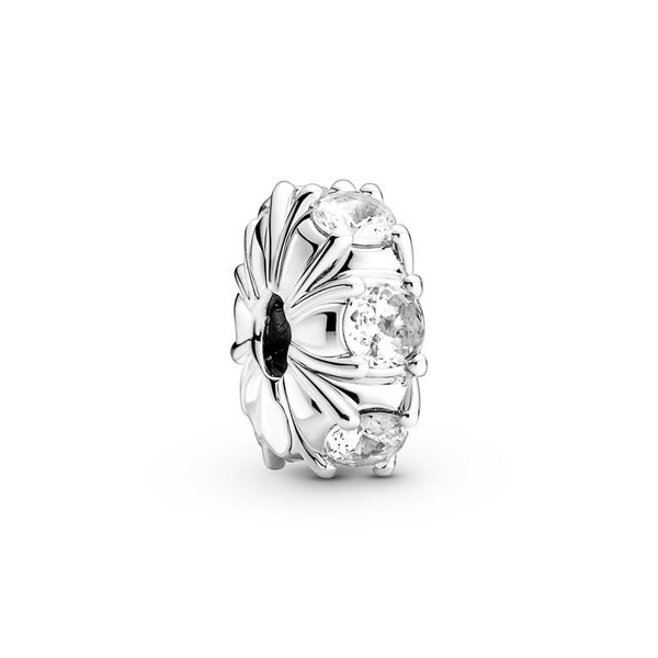Sterling silver clip with clear cubic zirconia Harmony Jewellers Grimsby, ON