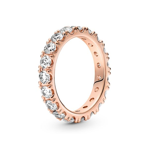 14k Rose gold-plated ring with clear cubic zirconia Harmony Jewellers Grimsby, ON