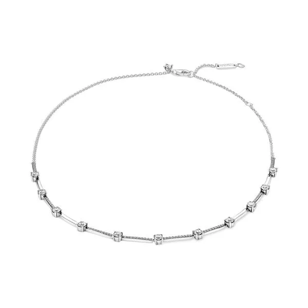 Sterling silver collier with clear cubic zirconia Harmony Jewellers Grimsby, ON