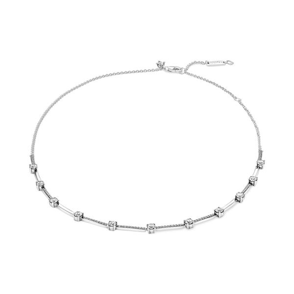 Sterling silver collier with clear cubic zirconia Harmony Jewellers Grimsby, ON