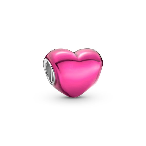 Heart sterling silver charm with transparent Harmony Jewellers Grimsby, ON