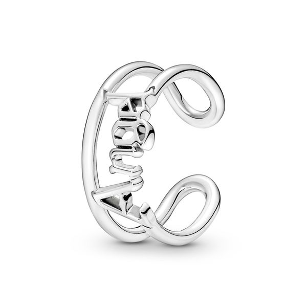 Angel script sterling silver ring Harmony Jewellers Grimsby, ON