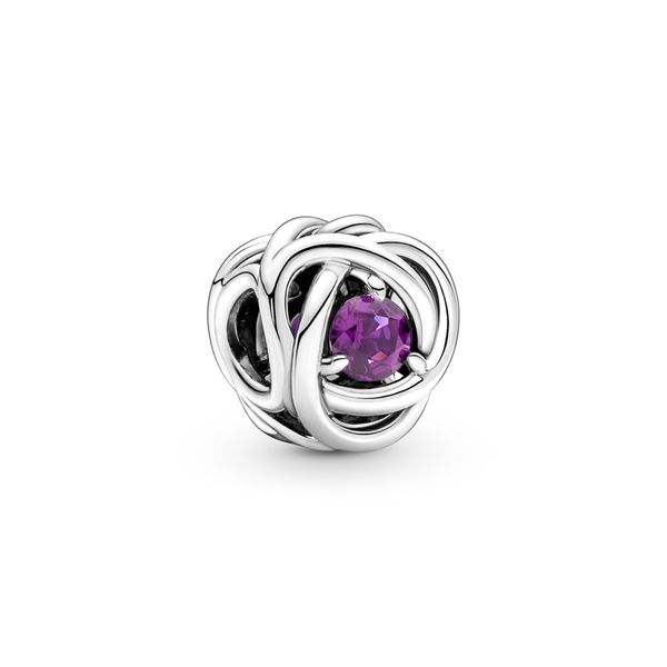 Sterling silver charm with sweet grape purple Harmony Jewellers Grimsby, ON