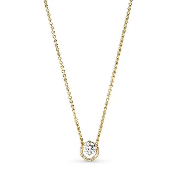 14k Gold-plated collier with clear cubic zirconia Harmony Jewellers Grimsby, ON