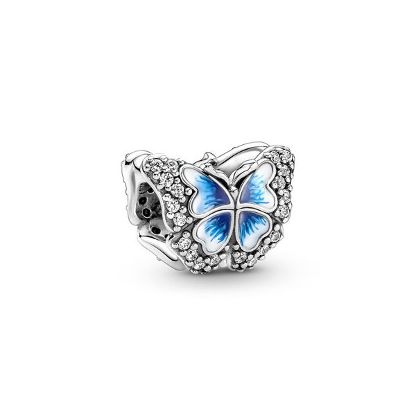 Butterfly sterling silver charm with clear CZ Harmony Jewellers Grimsby, ON