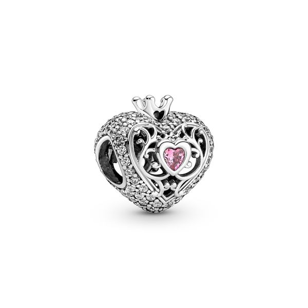 Heart and crown sterling silver charm Harmony Jewellers Grimsby, ON