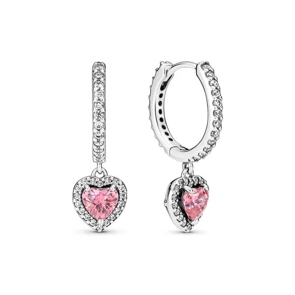 Heart sterling silver hoop earrings Harmony Jewellers Grimsby, ON