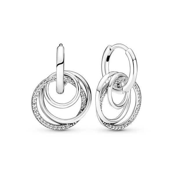 Encircled sterling silver hoop earrings Harmony Jewellers Grimsby, ON