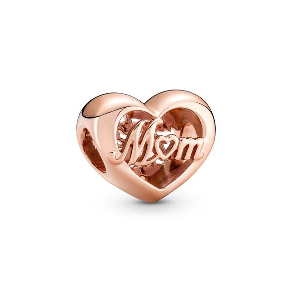Mom heart 14k rose gold-plated charm Harmony Jewellers Grimsby, ON