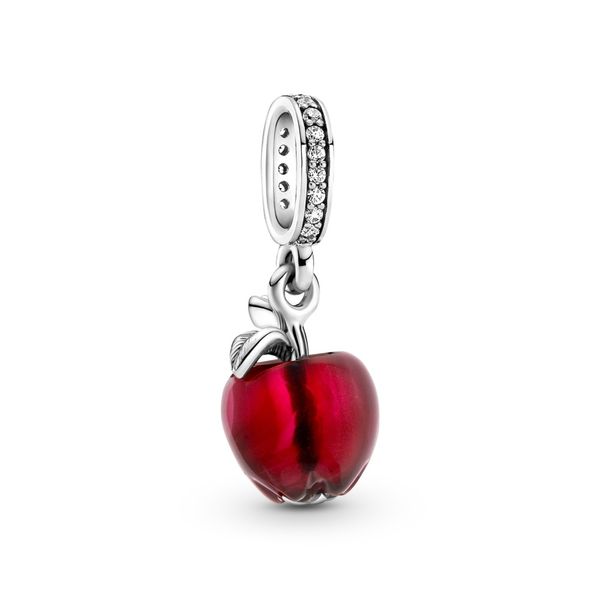 Apple sterling silver dangle with red Murano Harmony Jewellers Grimsby, ON