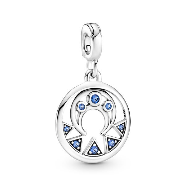 Moon and rays sterling silver medallion Harmony Jewellers Grimsby, ON