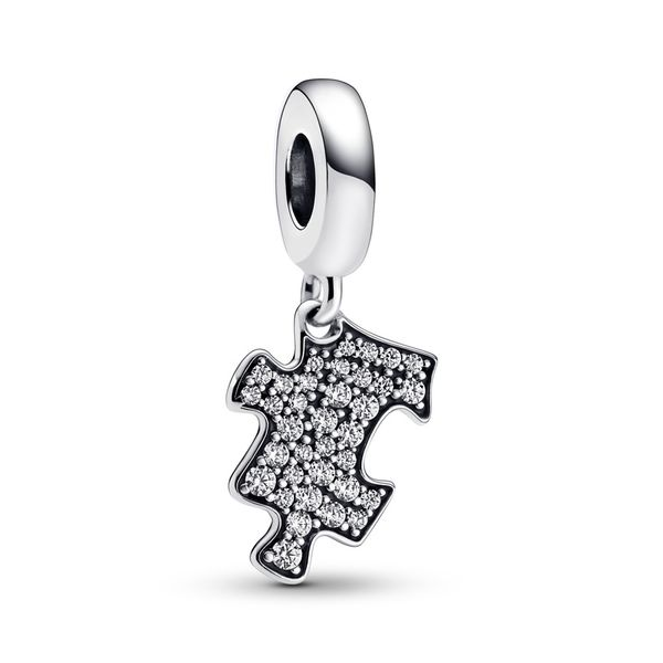 Engravable puzzle piece sterling silver dangle Harmony Jewellers Grimsby, ON