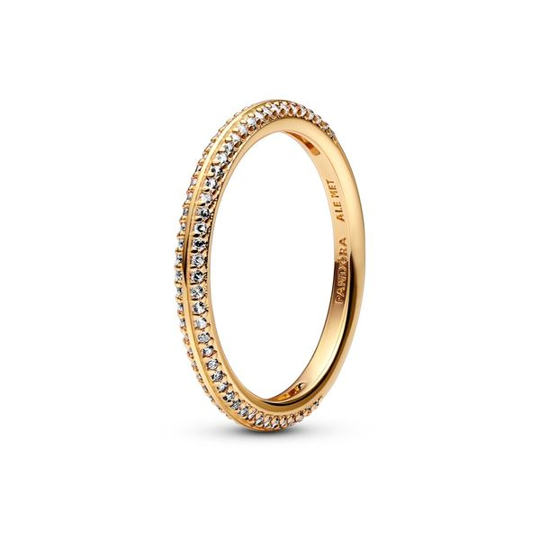 14k Gold-plated ring with clear cubic zirconia Harmony Jewellers Grimsby, ON