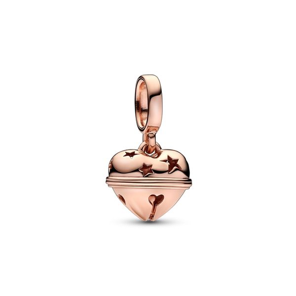 Heart bell 14k rose gold plated dangle Harmony Jewellers Grimsby, ON