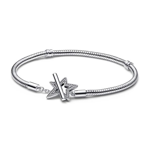 Snake chain sterling silver star toggle bracelet Harmony Jewellers Grimsby, ON
