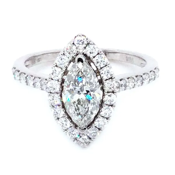 1 1/5CTW Marquise Halo-Style Diamond Engagement Ring - Propose Tonight! similar item image