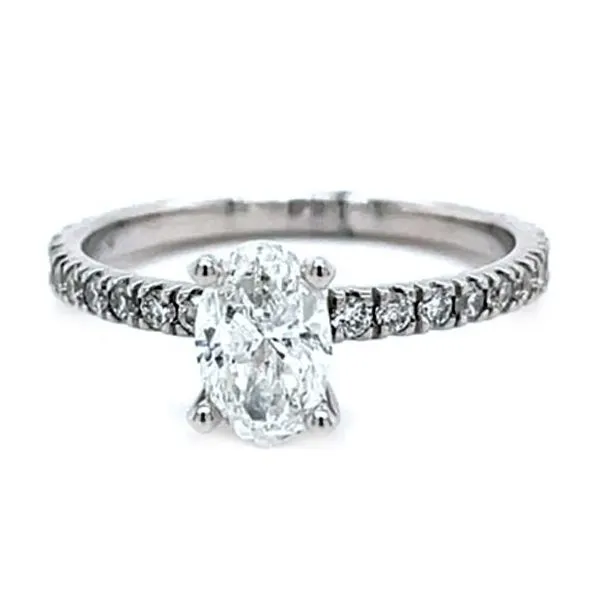 Oval Shaped Halo Engagement Ring - Propose Tonight! Harris Jeweler Troy, OH