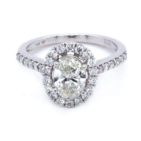 Oval Halo-Style Engagement Ring - Propose Tonight! Harris Jeweler Troy, OH