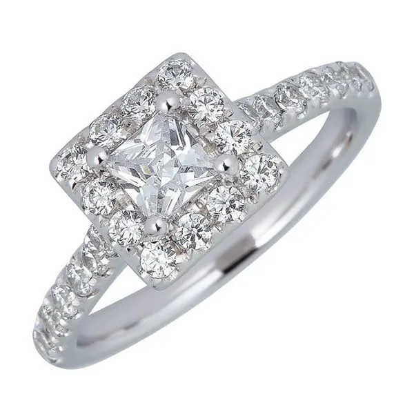Princess Cut Halo-Style Diamond Engagement Ring - Propose Tonight! Harris Jeweler Troy, OH