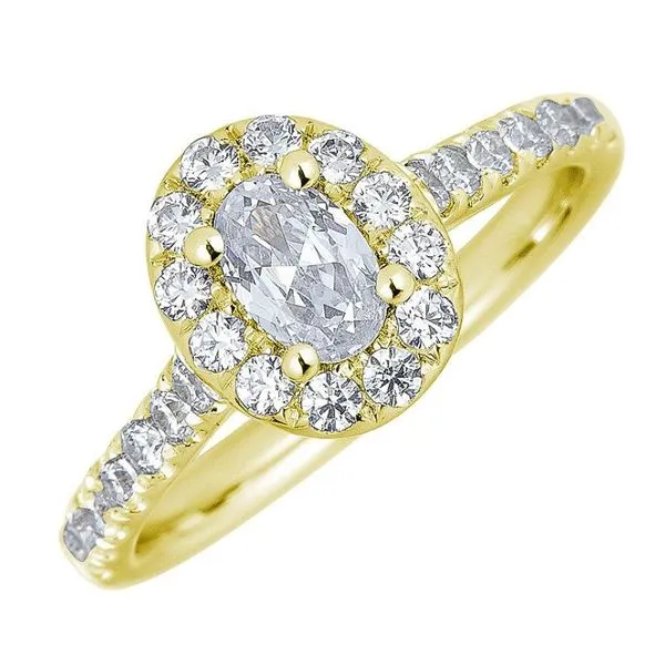 Oval Shape Halo-Style Diamond Engagement Ring - Propose Tonight! Harris Jeweler Troy, OH