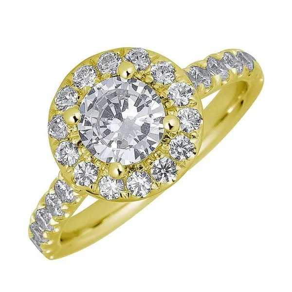 Round Halo-Style Diamond Engagement Ring - Propose Tonight! Harris Jeweler Troy, OH