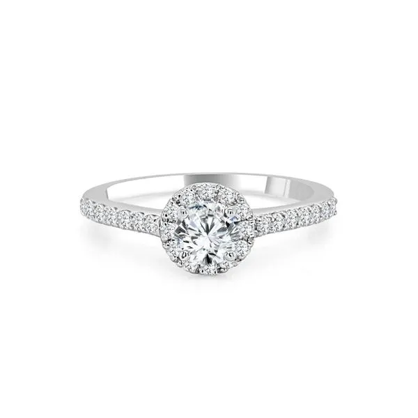 Halo-Style Round Diamond Engagement Ring - Propose Tonight! Harris Jeweler Troy, OH