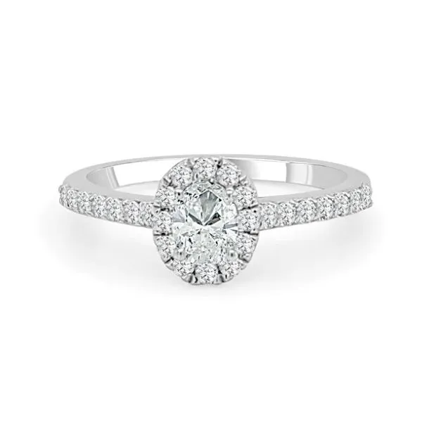 Oval Halo-Style Engagement Ring - Propose Tonight! Harris Jeweler Troy, OH