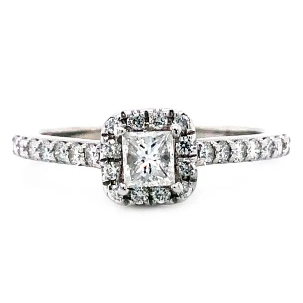 Princess Cut Diamond Halo-Style Engagement Ring - Propose Tonight! Harris Jeweler Troy, OH