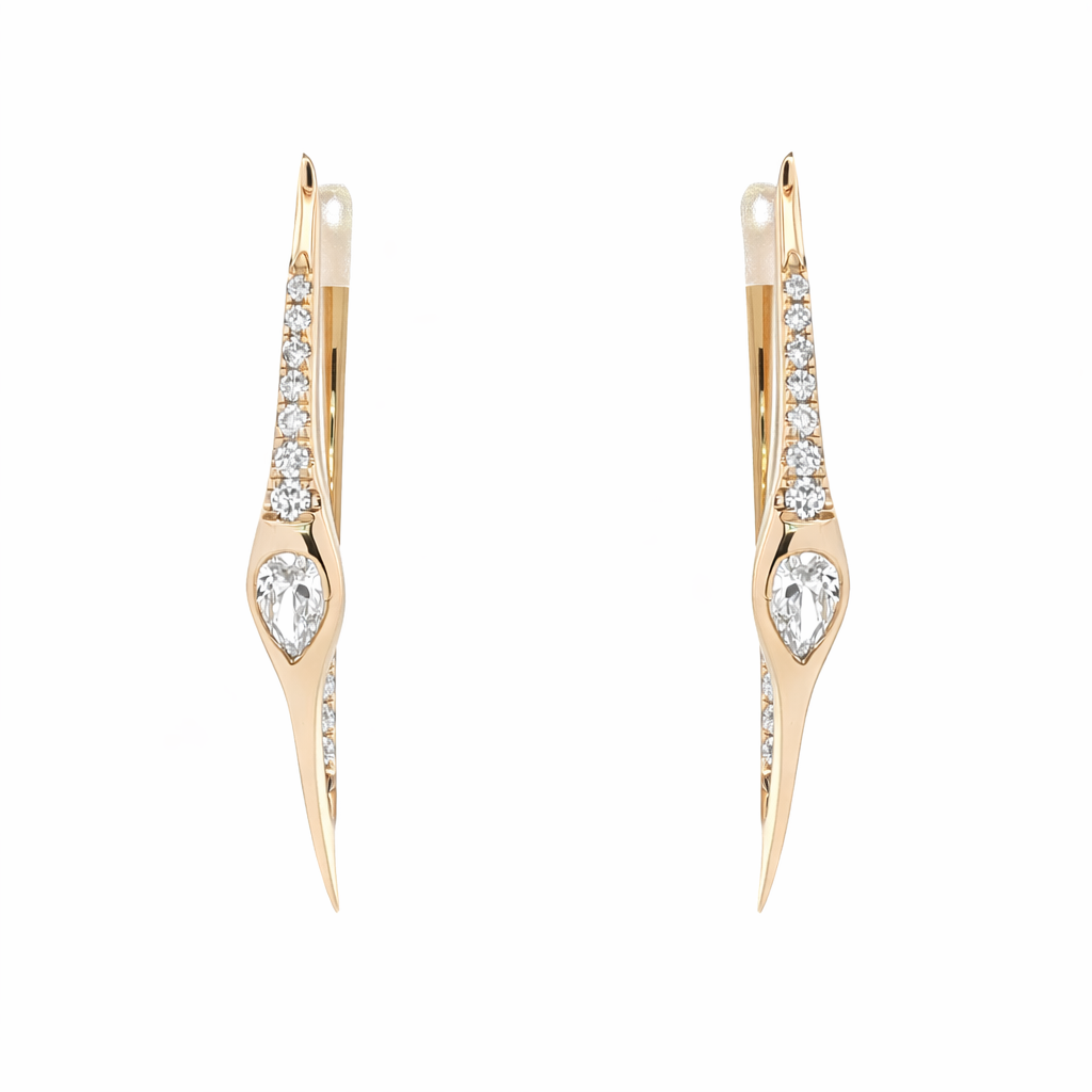 PARAMO 14K Yellow Gold Diamond Earrings Harris Jeweler Troy, OH