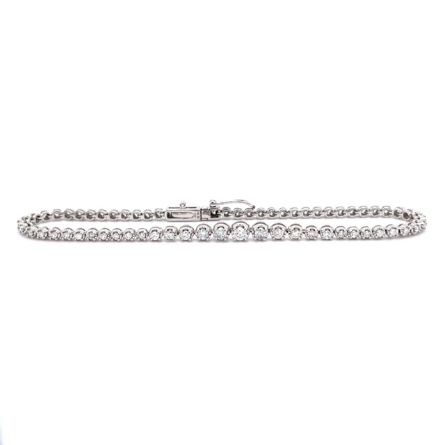 PARAMO 14K White Gold Diamond Bracelet Harris Jeweler Troy, OH