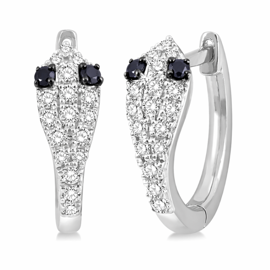 ASHI 10K White Gold Diamond Earrings Harris Jeweler Troy, OH