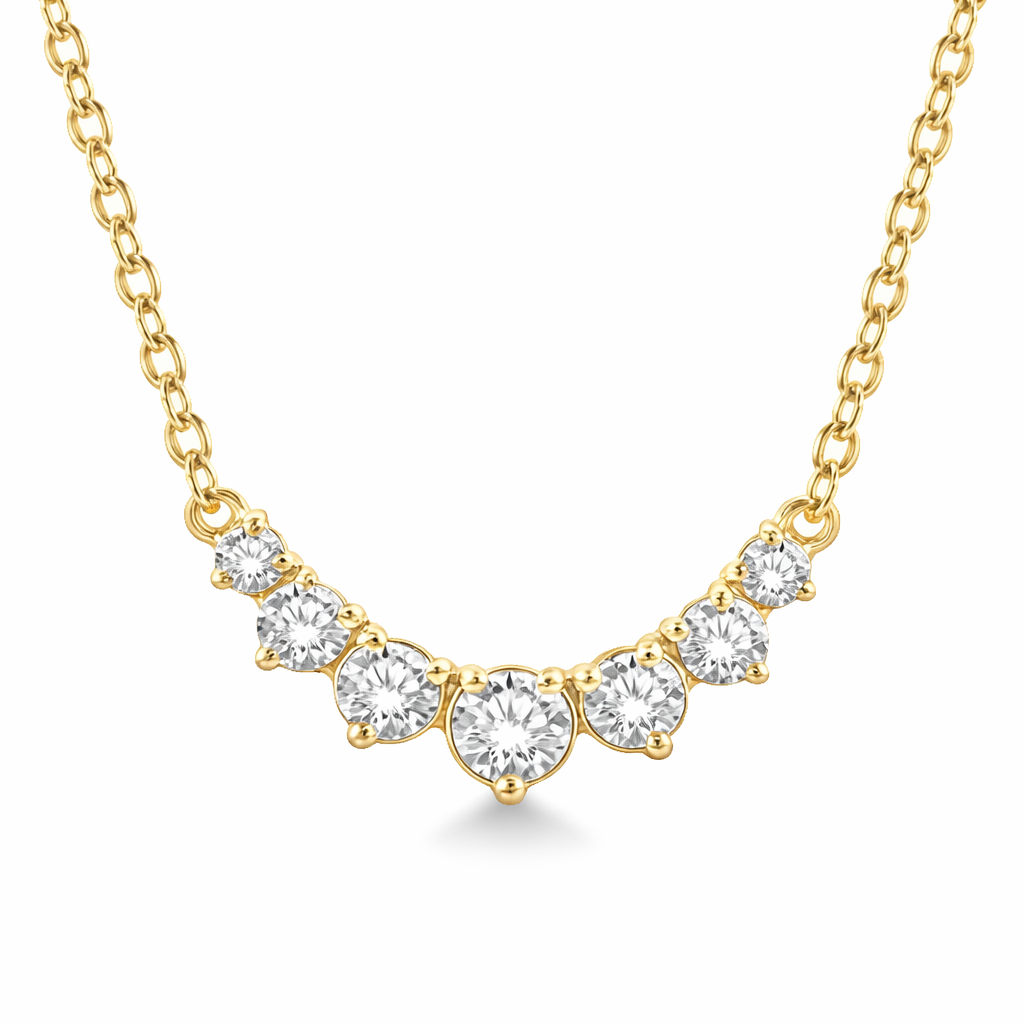 ASHI 14K Yellow Gold Diamond Necklace Harris Jeweler Troy, OH