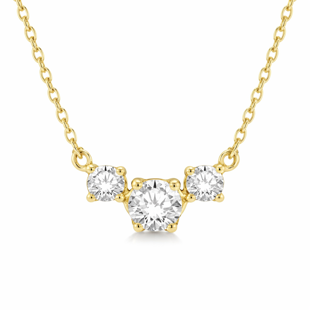 ASHI 14K Yellow Gold Diamond Necklace Harris Jeweler Troy, OH