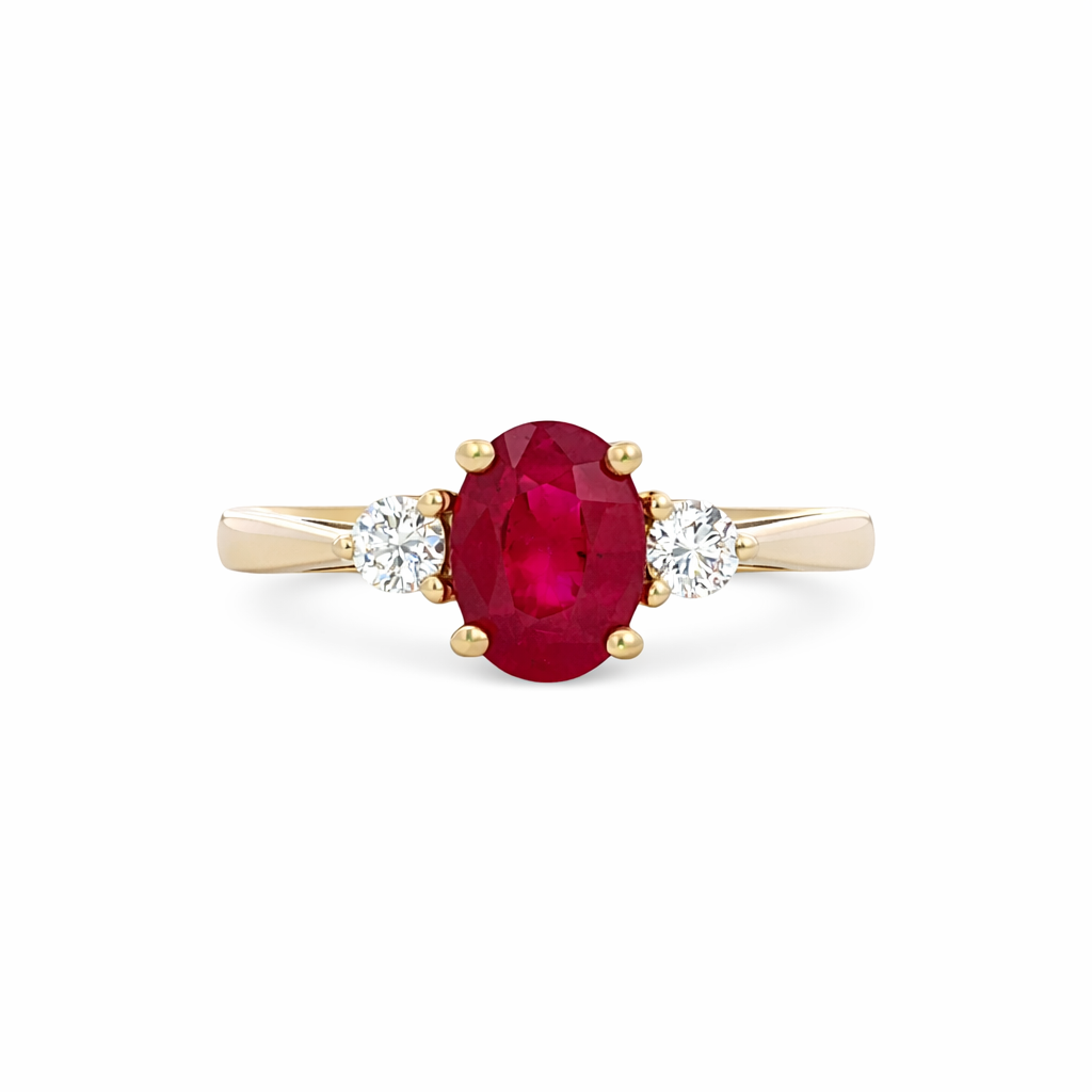 RYAN 18K Yellow Gold Colored Stone Ring Harris Jeweler Troy, OH