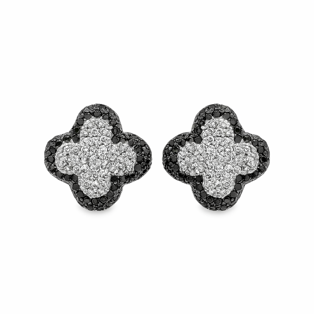 RYAN 14K White Gold Diamond Earrings Harris Jeweler Troy, OH