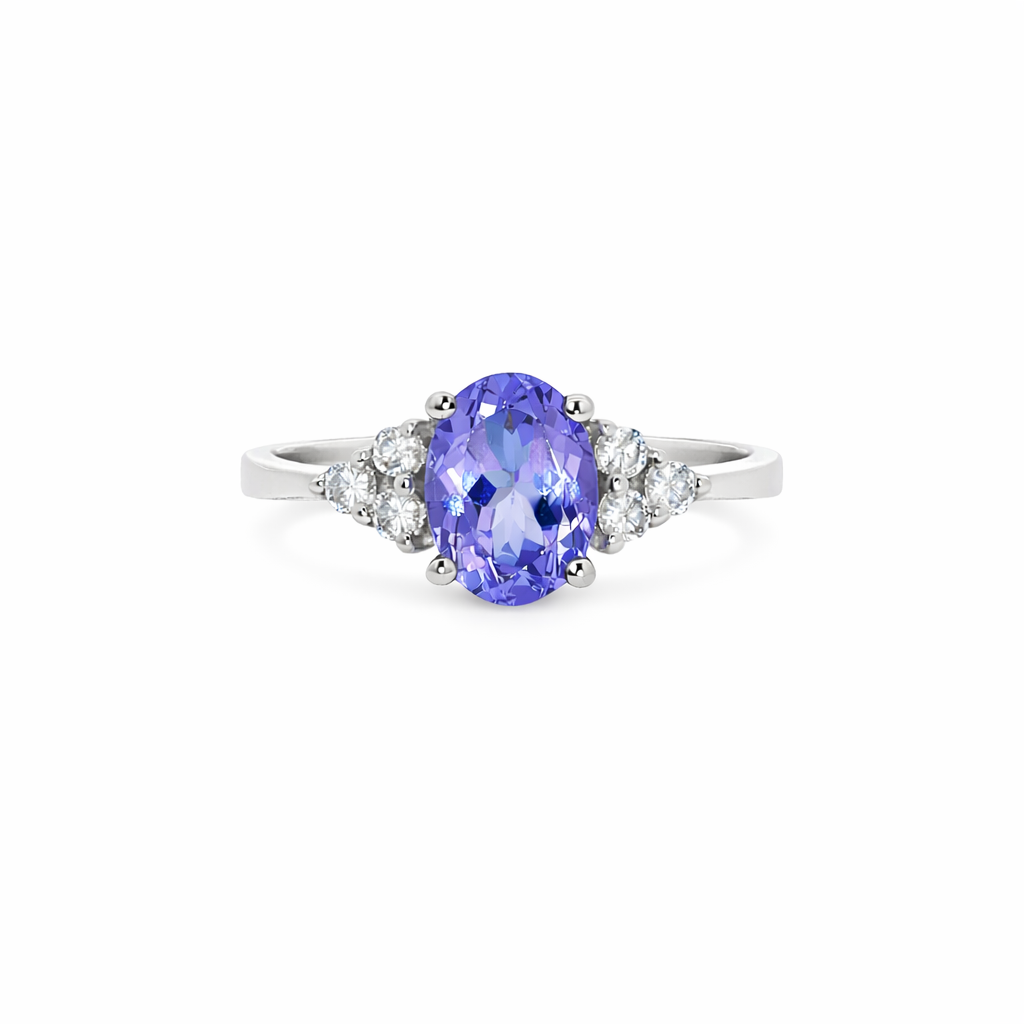 RYAN 14K White Gold Colored Stone Ring Harris Jeweler Troy, OH