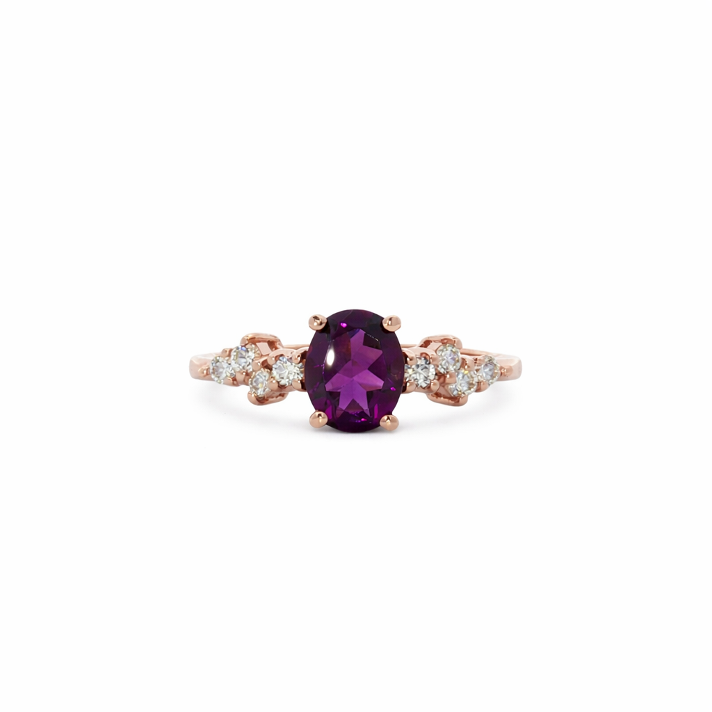 RYAN 14K Rose Gold Colored Stone Ring Harris Jeweler Troy, OH