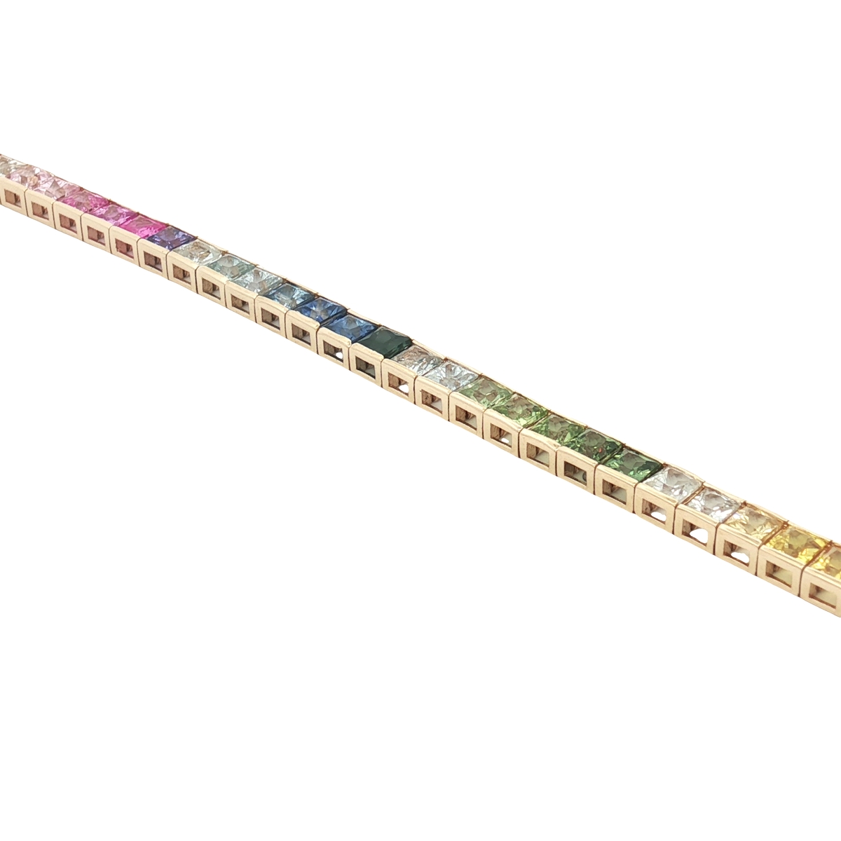 RYAN 14K Yellow Gold Colored Stone Bracelet Harris Jeweler Troy, OH