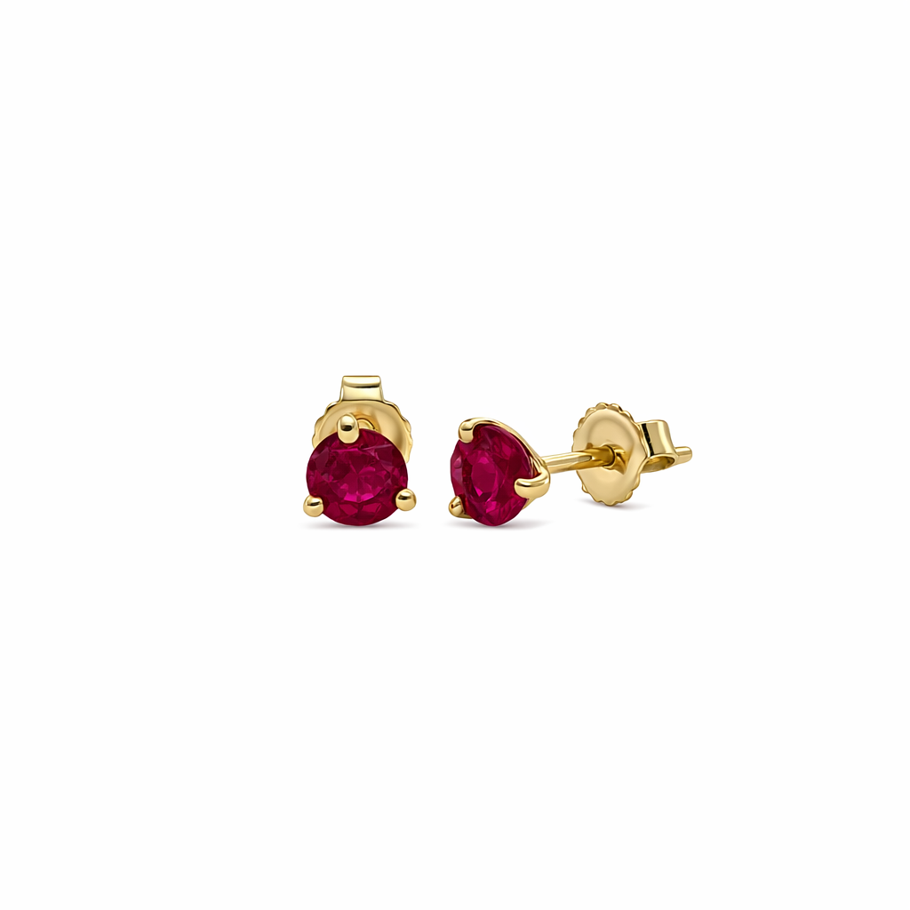 RYAN 14K Yellow Gold Colored Stone Earrings Harris Jeweler Troy, OH