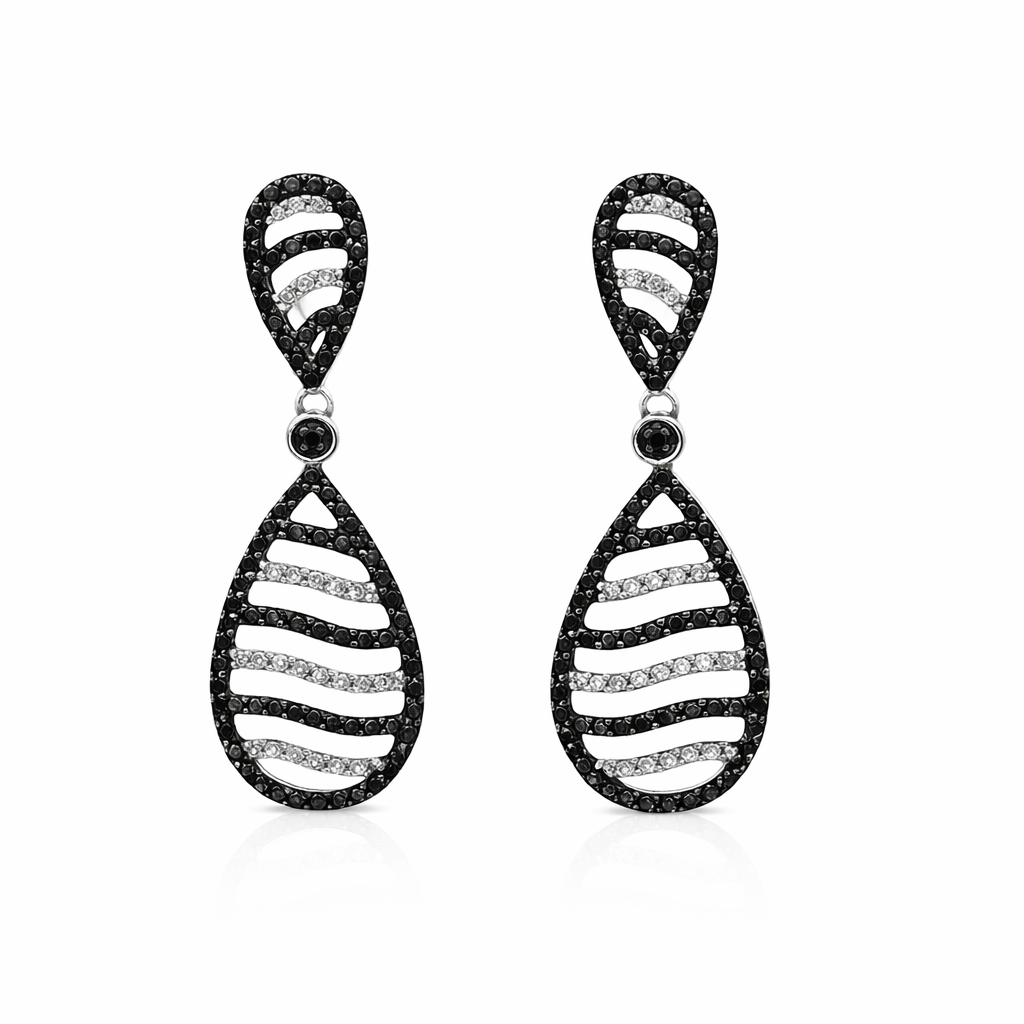 RYAN 14K White Gold Diamond Earrings Harris Jeweler Troy, OH