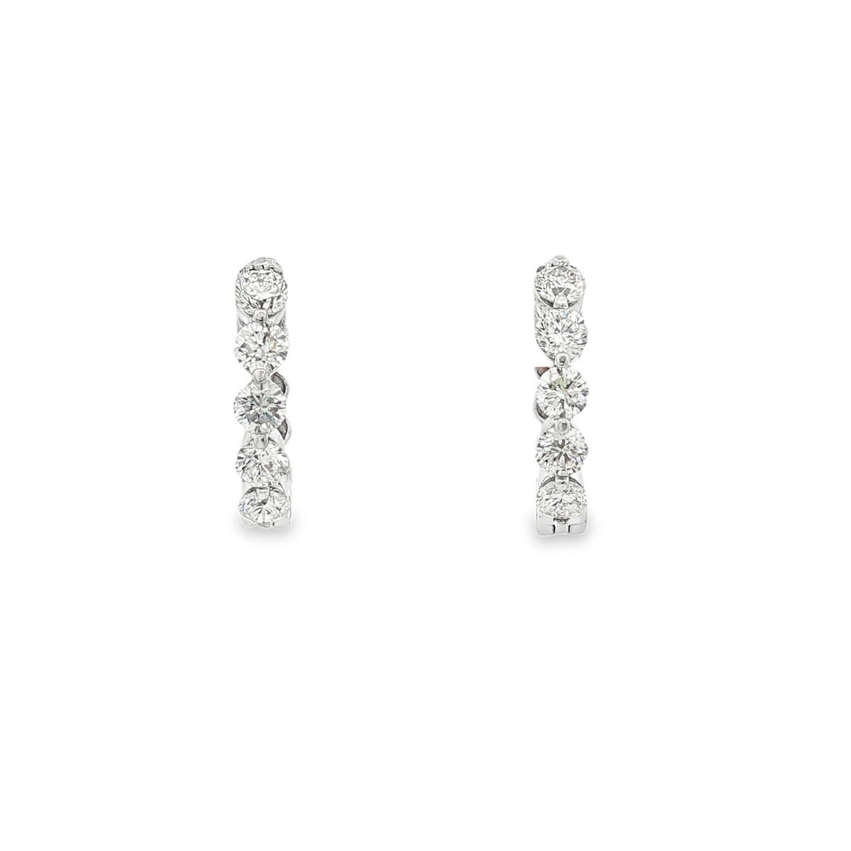 RYAN 14K White Gold Diamond Earrings Harris Jeweler Troy, OH