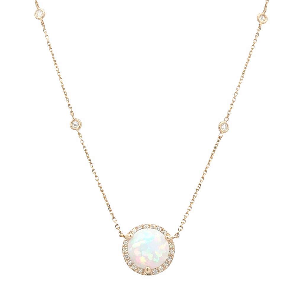 RYAN 14K Yellow Gold Colored Stone Pendant Harris Jeweler Troy, OH